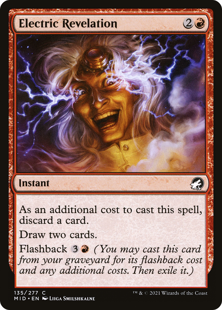 Electric Revelation (MID-135) [Innistrad: Midnight Hunt] Foil MTG Single Wizards of the Coast