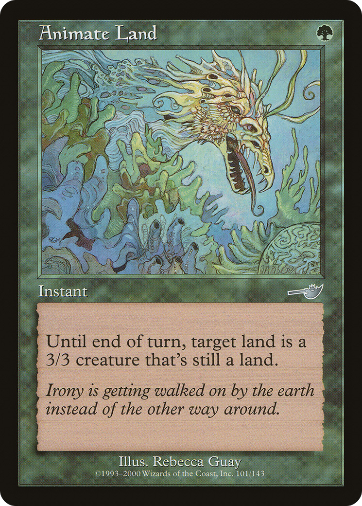 Animate Land (NMS-101) [Nemesis] Foil MTG Single Wizards of the Coast