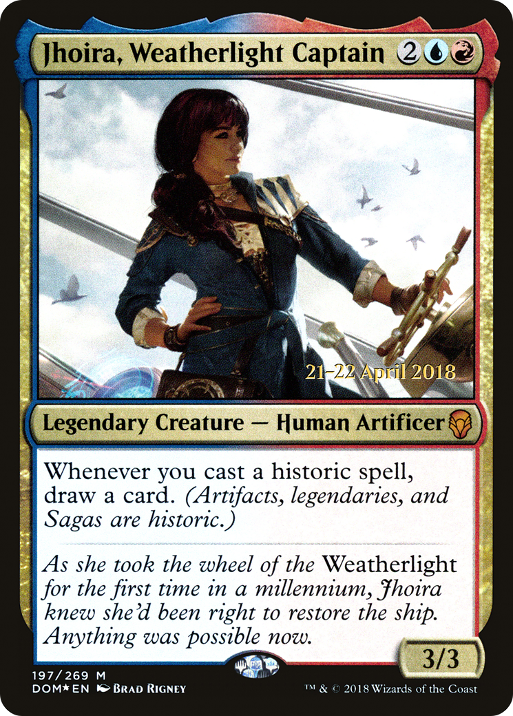 Jhoira, Weatherlight Captain (PRE-197) [Dominaria Promos] Foil MTG Single Wizards of the Coast