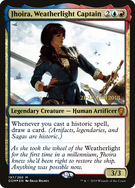 Jhoira, Weatherlight Captain (PRE-197) [Dominaria Promos] Foil MTG Single Wizards of the Coast