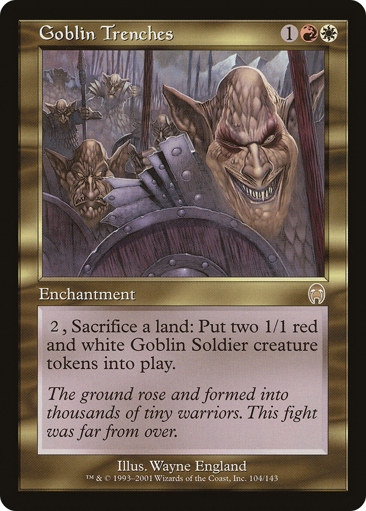 Goblin Trenches (APC-104) [Apocalypse] Foil MTG Single Wizards of the Coast