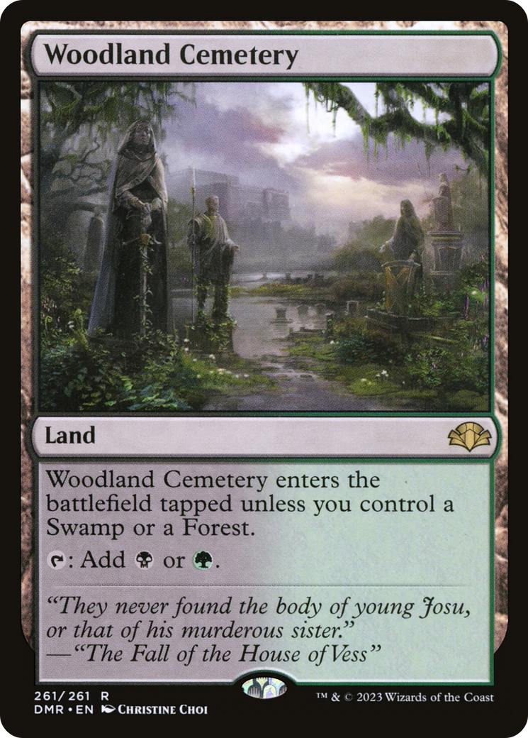 Woodland Cemetery [Dominaria Remastered] MTG Single Magic: The Gathering