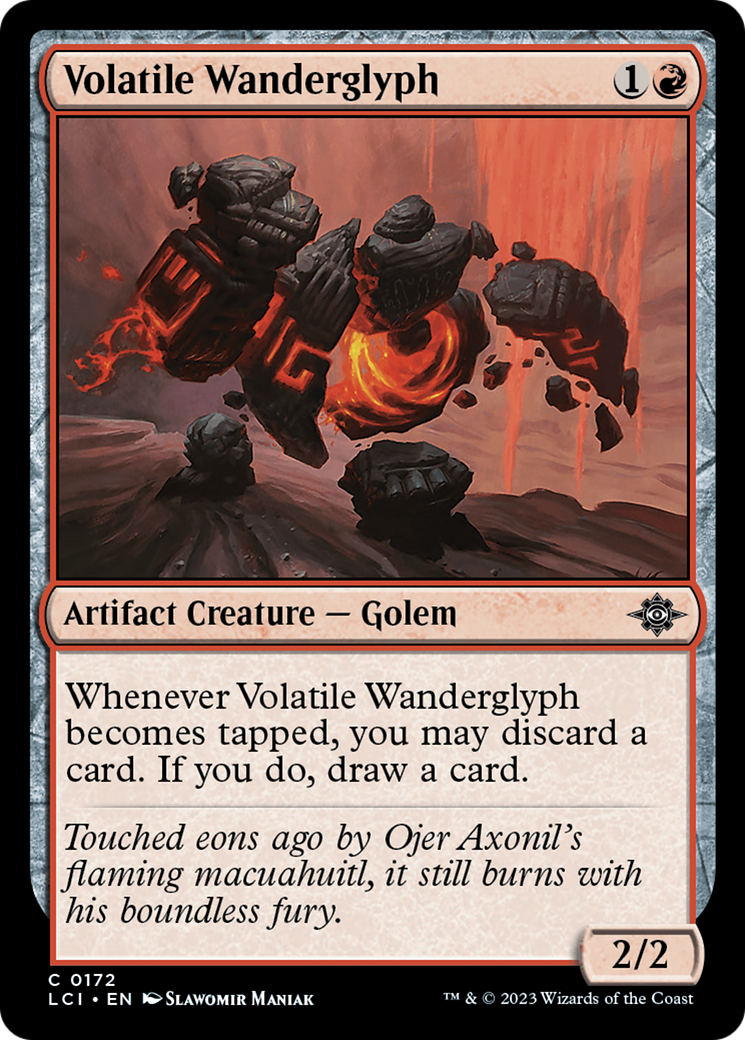 Volatile Wanderglyph (LCI-172) [The Lost Caverns of Ixalan] MTG Single Wizards of the Coast