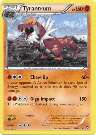 Tyrantrum 62/111 (Cosmos Holo) Holofoil [Misc: Cards & Products] Pokemon Single Pokémon