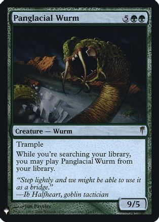 Panglacial Wurm (LIST-116) [Mystery Booster] The List Reprints Foil MTG Single Wizards of the Coast