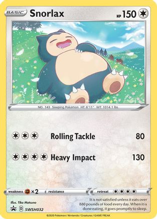 Snorlax - SWSH032 (/307) Holofoil [Promos: SWSH Promo Cards] Pokemon Single Pokémon