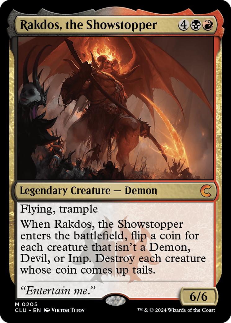 Rakdos, the Showstopper (CLU-205) [Ravnica: Clue Edition] MTG Single Wizards of the Coast