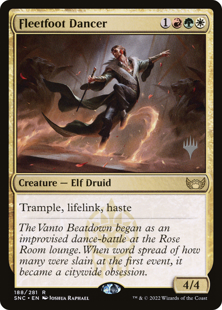 Fleetfoot Dancer (PPSNC-188P) [Streets of New Capenna Promos] MTG Single Wizards of the Coast