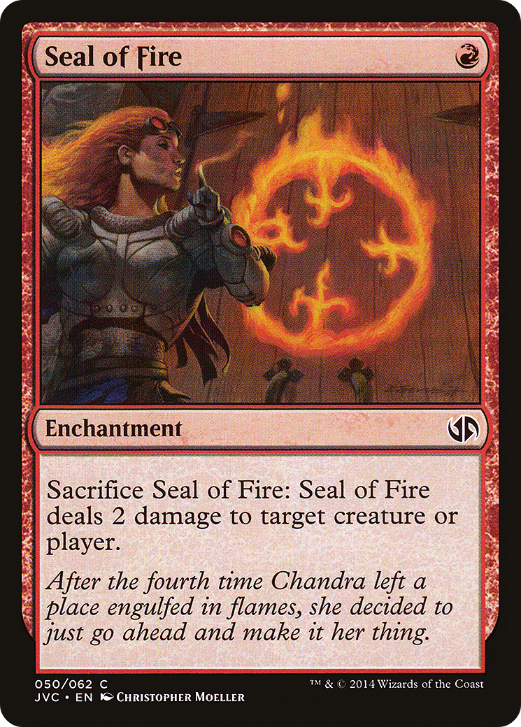 Seal of Fire (DD3-) [Misc] Duel Decks Anthology: Jace vs. Chandra MTG Single Wizards of the Coast