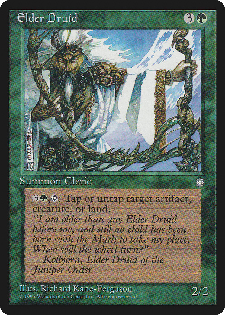 Elder Druid (ICE-) [Ice Age] MTG Single Wizards of the Coast