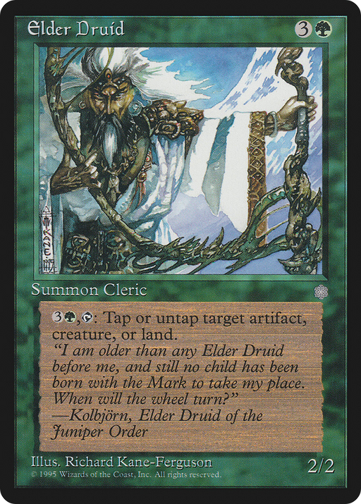 Elder Druid (ICE-) [Ice Age] MTG Single Wizards of the Coast