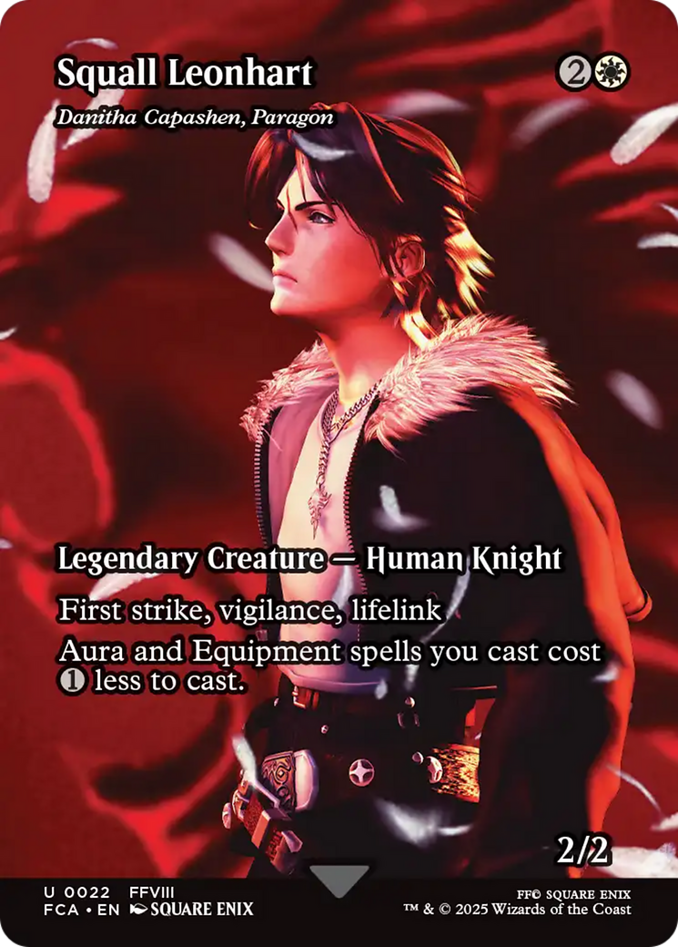 Squall Leonhart - Danitha Capashen, Paragon (Showcase) (FCA-022) [FINAL FANTASY: Through the Ages] / Squall Leonhart (Borderless) Foil MTG Single Wizards of the Coast