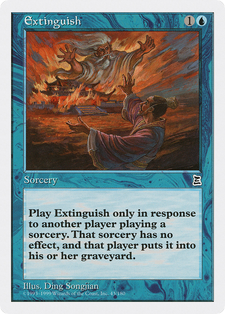 Extinguish (PTK-043) [Oldschool] Portal Three Kingdoms MTG Single Wizards of the Coast