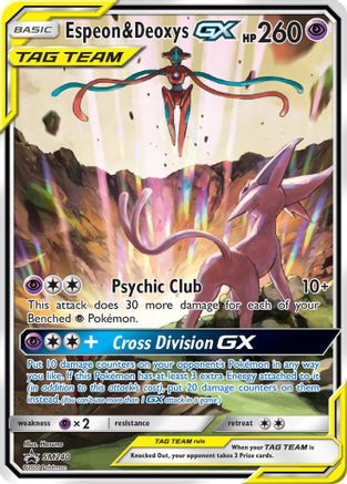 Espeon & Deoxys GX - SM240 (SM240/248) Holofoil [SM: Black Star Promos] Pokemon Single Pokémon