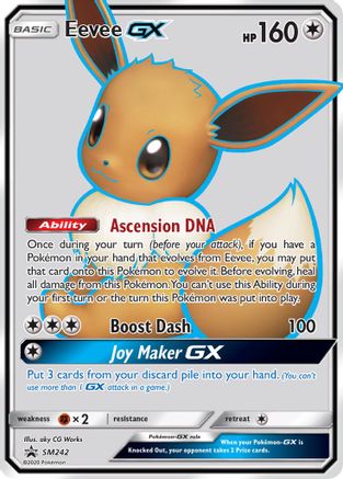 Eevee GX - SM242 (SM242/248) Holofoil [SM: Black Star Promos] Pokemon Single Pokémon
