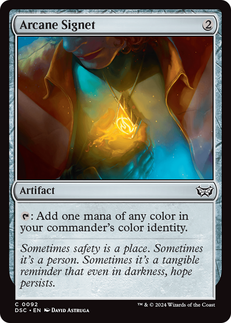 Arcane Signet (DSC-092) [Duskmourn: House of Horror Commander] MTG Single Wizards of the Coast