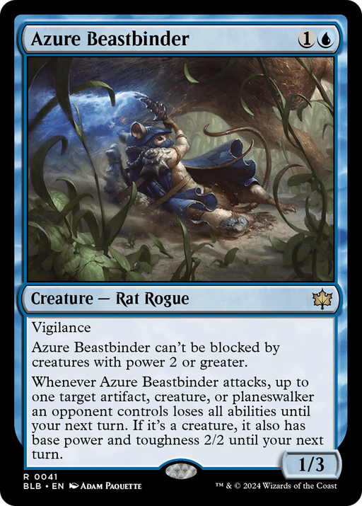 Azure Beastbinder (BLB-041) [Bloomburrow] MTG Single Wizards of the Coast