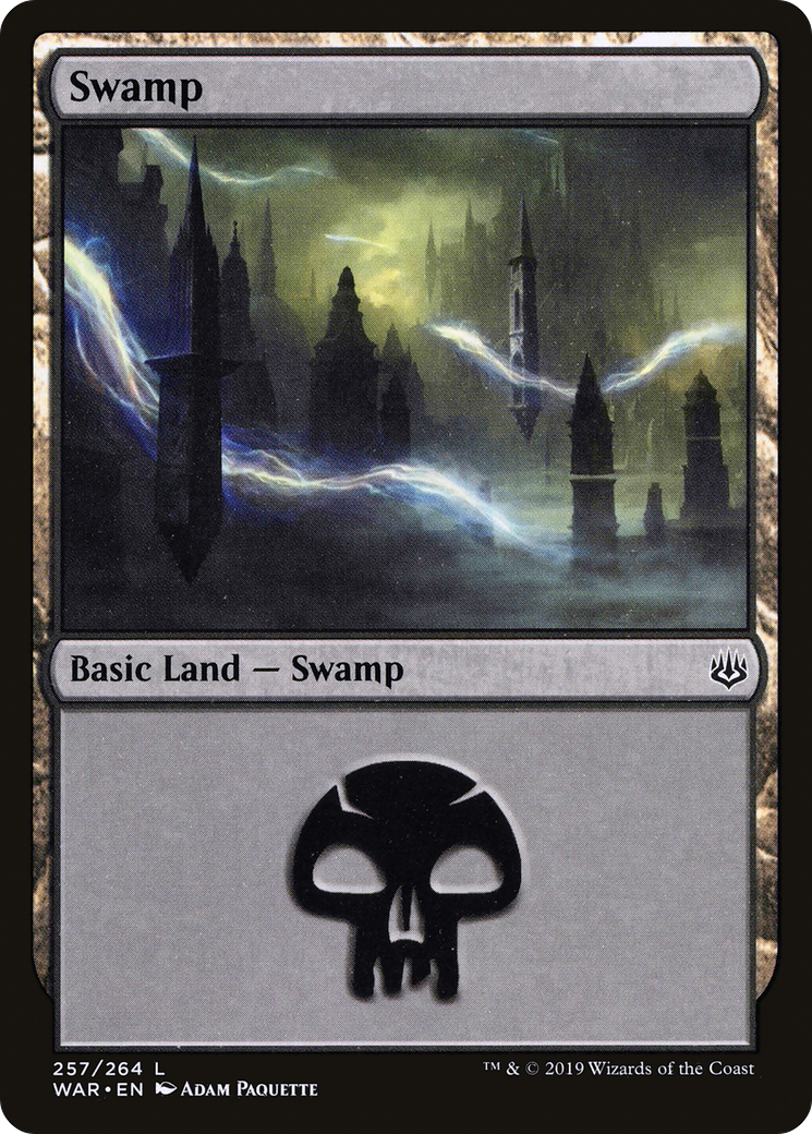 Swamp (WAR-257) [War of the Spark] MTG Single Wizards of the Coast