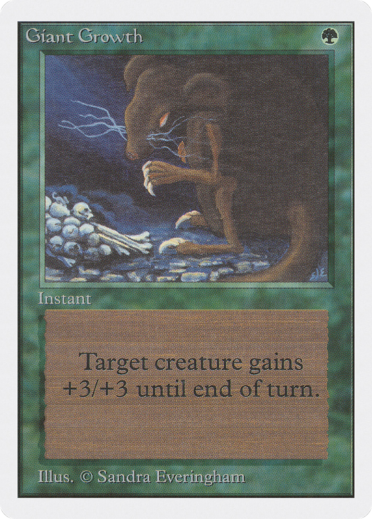Giant Growth (2ED-198) [Oldschool] Unlimited Edition MTG Single Wizards of the Coast