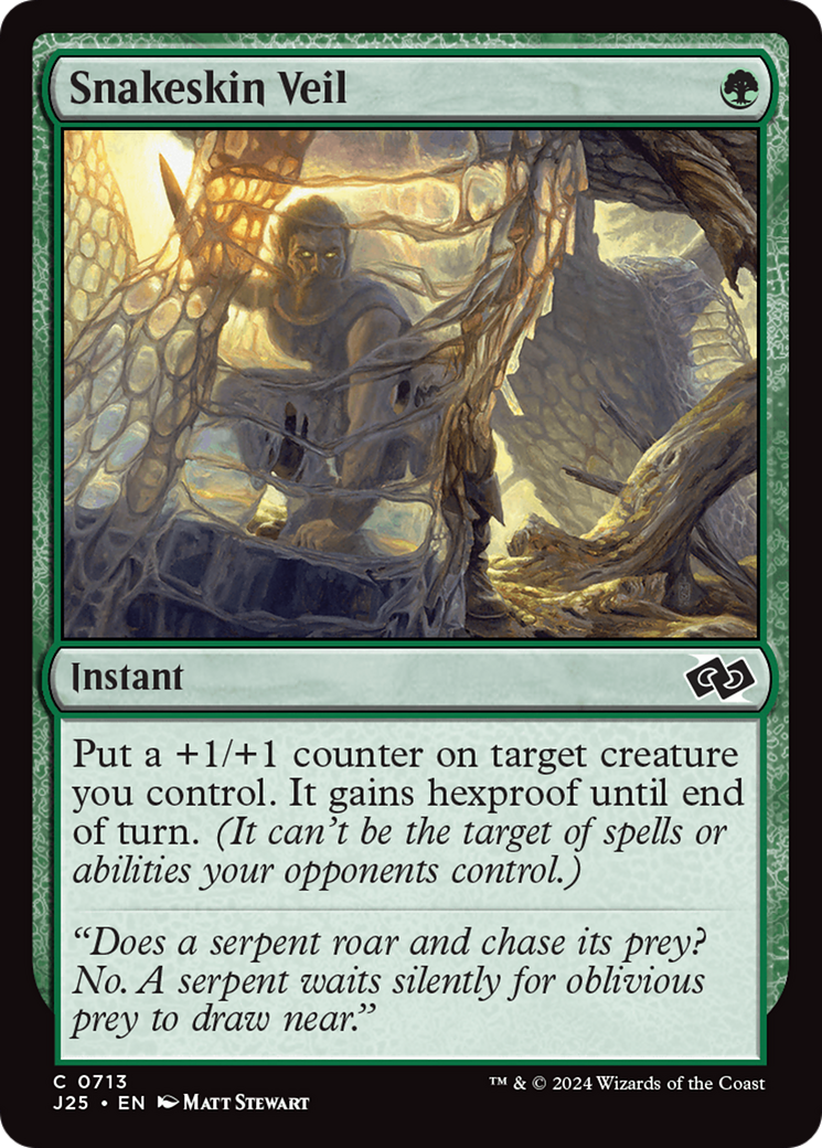 Snakeskin Veil (J25-713) [Foundations Jumpstart] MTG Single Wizards of the Coast