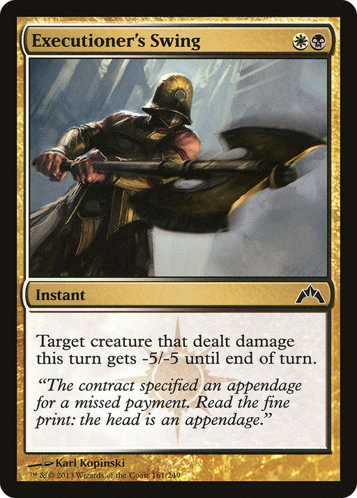 Executioner's Swing (GTC-161) [Gatecrash] MTG Single Wizards of the Coast