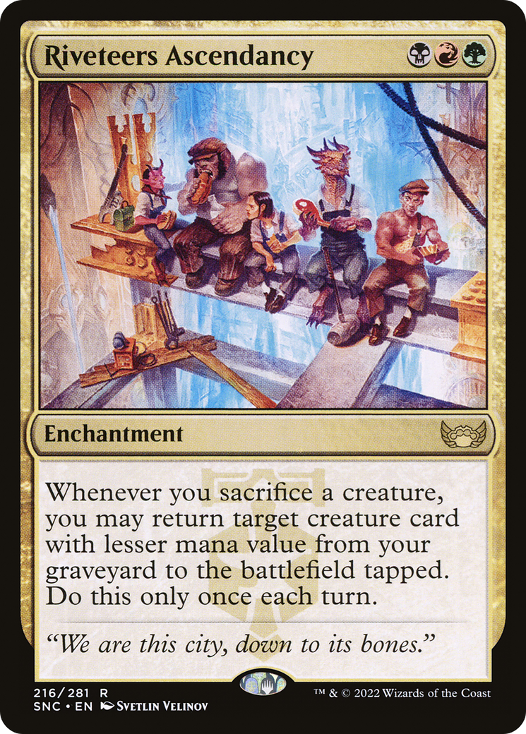 Riveteers Ascendancy (SNC-216) [Streets of New Capenna] Foil MTG Single Wizards of the Coast
