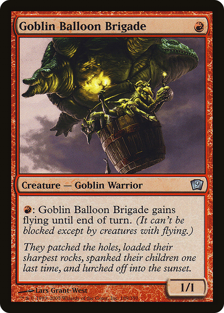 Goblin Balloon Brigade (9ED-189) [Ninth Edition] Foil MTG Single Wizards of the Coast