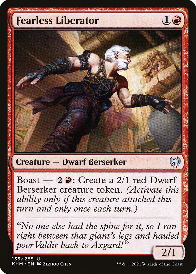 Fearless Liberator (KHM-135) [Kaldheim] MTG Single Wizards of the Coast