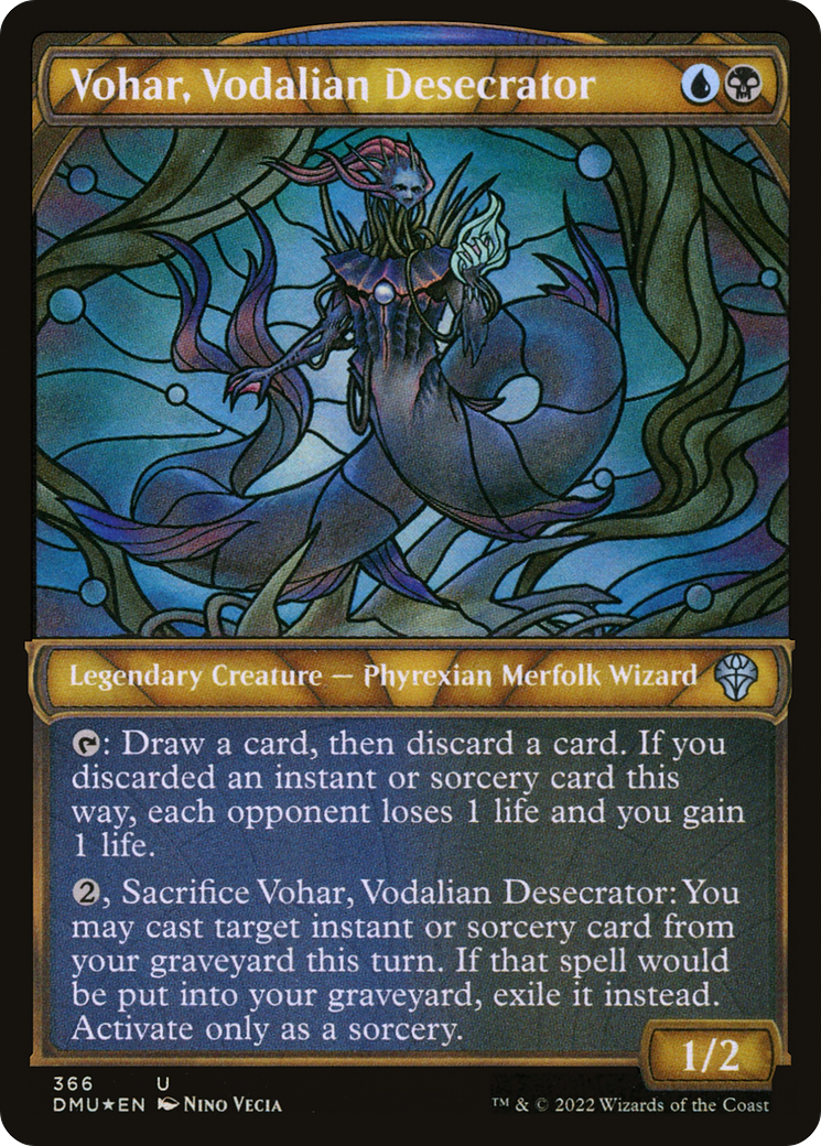 Vohar, Vodalian Desecrator (Textured Foil) (DMU-366) [Dominaria United] (Showcase) Foil MTG Single Wizards of the Coast