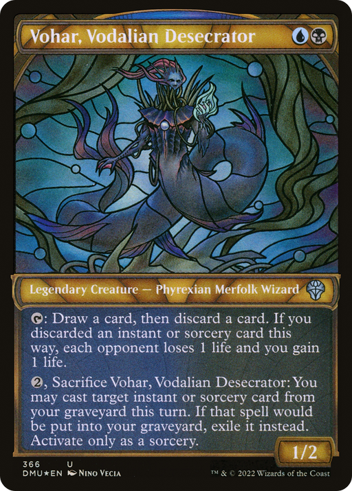 Vohar, Vodalian Desecrator (Textured Foil) (DMU-366) [Dominaria United] (Showcase) Foil MTG Single Wizards of the Coast