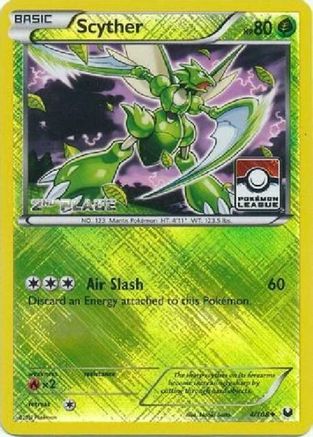 Scyther - 4/108 (Pokemon League) [2nd Place] () Reverse Holofoil [Promos: League & Championship Cards] Pokemon Single Pokémon