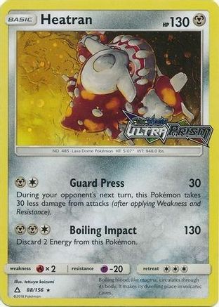Heatran 88/156 (Prerelease) () Holofoil [Promos: Alternate Art Promos] Pokemon Single Pokémon