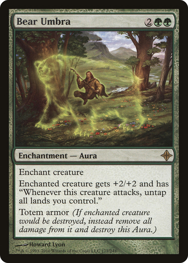 Bear Umbra (ROE-177) [Rise of the Eldrazi] Foil MTG Single Wizards of the Coast