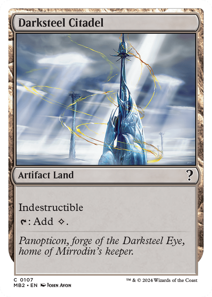 Darksteel Citadel (White Border) (MB2-107) [Mystery Booster] Mystery Booster 2 MTG Single Wizards of the Coast