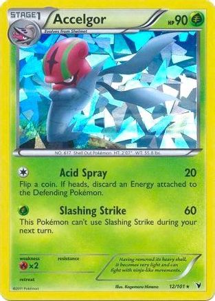 Accelgor - 12/101 (Cracked Ice Holo) () Holofoil [Misc: Deck Exclusives] Pokemon Single Pokémon