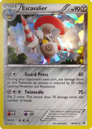 Escavalier - 80/101 (Cracked Ice Holo) () Holofoil [Misc: Deck Exclusives] Pokemon Single Pokémon