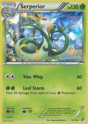 Serperior 5/114 (Cracked Ice Holo) () Holofoil [Misc: Deck Exclusives] Pokemon Single Pokémon