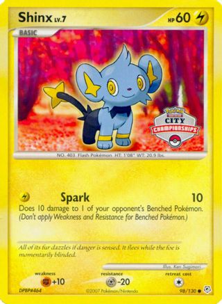 Shinx 98/130 (City Championships) () [Promos: Nintendo Promos] Pokemon Single Pokémon