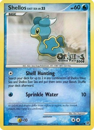 Shellos East Sea 106/132 (Origins Game Fair 2008) () [Promos: Nintendo Promos] Pokemon Single Pokémon