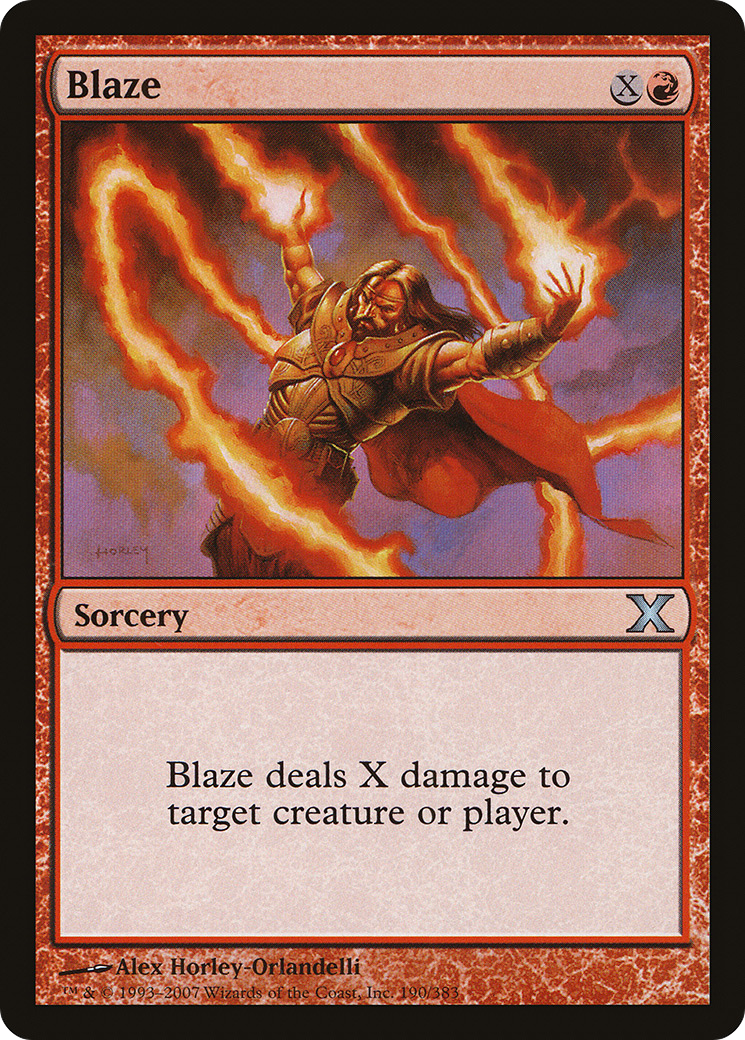 Blaze (10E-190) [Tenth Edition] MTG Single Wizards of the Coast