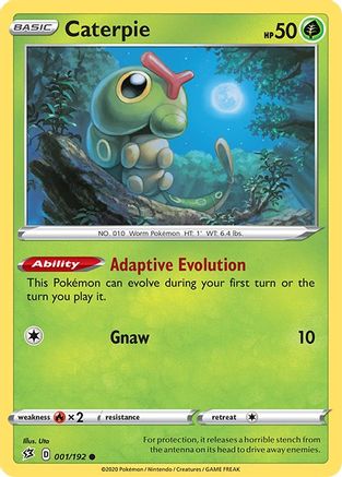 Caterpie (1/192) Reverse Holofoil [SWSH: Rebel Clash] Pokemon Single Pokémon