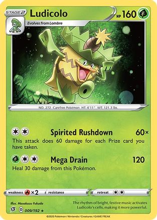 Ludicolo (9/192) Reverse Holofoil [SWSH: Rebel Clash] Pokemon Single Pokémon