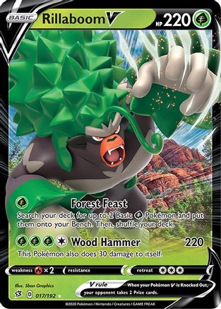 Rillaboom V 17/192 Holofoil [SWSH: Rebel Clash] Pokemon Single Pokémon