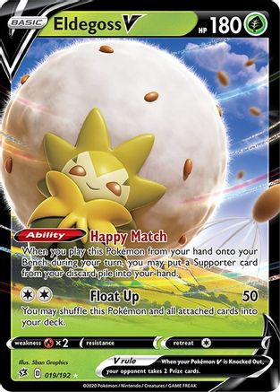 Eldegoss V (19/192) Holofoil [SWSH: Rebel Clash] Pokemon Single Pokémon