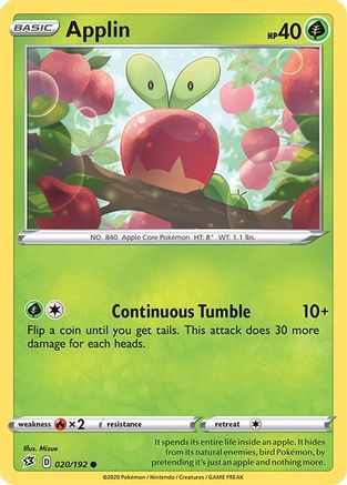 Applin (20/192) [SWSH: Rebel Clash] Pokemon Single Pokémon