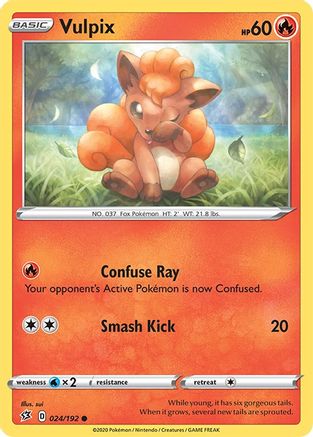 Vulpix (24/192) Reverse Holofoil [SWSH: Rebel Clash] Pokemon Single Pokémon