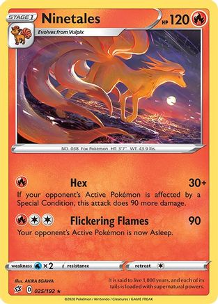 Ninetales (25/192) [SWSH: Rebel Clash] Pokemon Single Pokémon