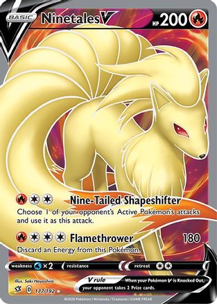 Ninetales V (Full Art) (177/192) Holofoil [SWSH: Rebel Clash] Pokemon Single Pokémon