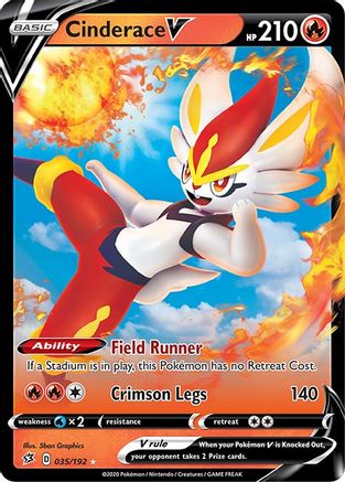 Cinderace V (35/192) Holofoil [SWSH: Rebel Clash] Pokemon Single Pokémon