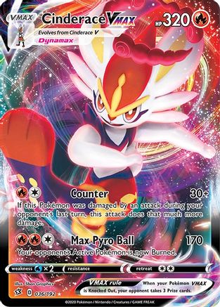 Cinderace VMAX (36/192) Holofoil [SWSH: Rebel Clash] Pokemon Single Pokémon